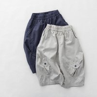 2026 Summer New Children Loose Cargo Pants For Boys Girls Wide-leg Pants Baby Thin Cotton Casual Pants Kids Casual Clothes