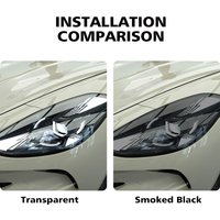 High Gloss Smoke Black TPU PPF Car Headlight Cover for MG Cyberster 2024-2026 – Pre-Cut Anti-Scratch Vinyl Wrap Protection Film