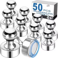 50/1 Stück starke magnetische Reißzwecken aus Metall, Magnete, Pin, Whiteboard, Kühlschrank, Reißzwecke, Power-Magnetblätter, Reißzwecken für Büro, Sc