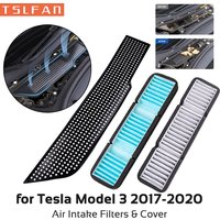 Air Intake Filters for Tesla Model 3 2017-2020 Grille Cover Inlet Vent Protector Internal External Flow Protection Accessories