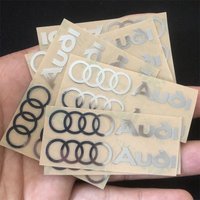 Fashion 3D Metal Creative Stickers Waterproof Dirt-proof Stickers For Audi SLine A4 B7 B8 B9 A3 8P 8V 8L A5 A6 C6 C5 C7 4F A1 A7