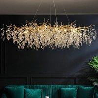 Luxury Modern Crystal Ceiling Chandeliers Pendant Lamps Dining Table Living Room Bedroom Home Decor Led Lights Hanging Fixture