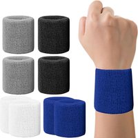 2Pcs Wrist Sweatbands Sports Wristbands for Football Basketball, Running Athletic Sports