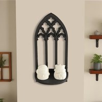 Cross-Border Gothic Church Window Lattice Wall-Mounted Shelf For Dark Medieval-Style Wall Decoration & Storage Scenario
