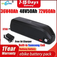 Hailong 72v E Bike Akku 50ah 52v Electric Bicycle ncr18650b 36v 48v 60v Ebike 300-3000w Motor 20 30 35 40ah 60ah Lithium Battery