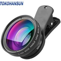 Phone Lens Kit 0.45x Super Wide Angle & 12.5x Super Macro Lens HD Camera Lentes for iPhone 12 11 Xiaomi Huawei All Cellphone