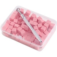 50/100Pcs Square Nail Art Sponge Set Gradient Nail Brushes Gel Polish Design Manicure Supplies with Nail Sponge Grab Pen