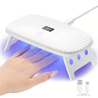 Mini UV LED Nail Lamp Professional LED Gel Nail Dryer With 4Timers Setting Nails For Fast Gel Nail Polish Salon Used