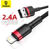 Baseus USB Cable for iPhone 14 13 Pro Max Fast Charging USB Cable for iPhone 12 Mini Pro Max Data USB 2.4A Cable