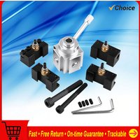 Lathe Tool Holder Set of Aluminum Alloy Mini Lathe Tool Post and Holder Kit Lathe Tool Post Holder Tool Post Holder