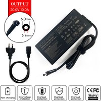 Chargeur adaptateur secteur pour ordinateur portable ASUS ADP-150CH B ADP-200JB D ADP-180TB H G531G FX506HCB FX506HE, 20V, 10a, 200W, 6.0x3.7mm