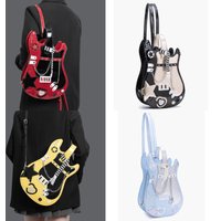 Bass Guitar Y2K Itabag Backpacks Subculture Bar Millet Zip Board Transparent Back To School High Capacity Crossbody Shoulder Bag