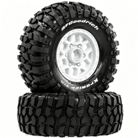 RED SPIDER 4Pcs 1/12 Rubber Tires 12mm Hex Wheels Type for 1/12 1/14 RC Off-road Car Truck MN98 MN82 WPL B36 D12 C64 D74-1 Part