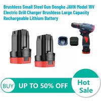 Brushless Small Steel Gun Dongke JAVN Model 18V Electric Drill Charger Brushless Large Capacity Rechargeable Lithium Battery