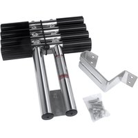 4 Steps Boat Ldder Stainless Steel Vertical Telescoping Transom Mounting Swiming Ladder Boat Accessories