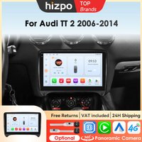 Hizpo 9' Auto-Intelligenzsysteme für Audi TT MK2 8J 2006 - 2014 Kabelloses CarPlay Android Auto Kein 2 DIN 2din DVD-Stereo-Receiver