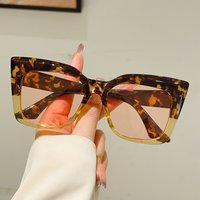 KAMMPT Oversized Cat Eye Sunglasses Women Fashion Vintage Casual Decor Shades Lady New Luxury Brand Design Outdoor Sun Glasses