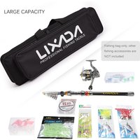Lixada Portable Fishing Bag Case Fishing Rod and Reel Travel Carry Case Bag Carrier Fishing Pole Gear Tackle Storage Bag Hunting