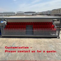 custom.Portable Stadium Seating Container Grandstand Sporting Event Bleachers Portable Stand Container