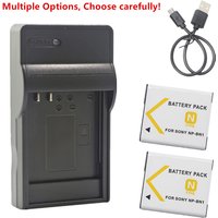 NP-BN1 Battery or Charger for Sony DSC-W630 W650 W670 W690 W710 W730 W800 W810 W830 WX10 WX100 WX150 WX200 WX220 WX30 WX5 WX50