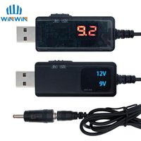 AITEWIN ROBOT USB Boost Converter DC 5V to 9V 12V USB Step-up Converter Cable + 3.5x1.35mm Connecter For Power Supply/Charger