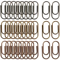 100 Pieces Paper Clips Office Supplies Creative Multipurpose Accessories Paperclips Notes Classified Clips for Home Teacher