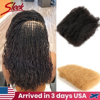 Natural Color Twist Braids Hair QVR No Weft Remy Brazilian Hair Afro Kinky Bulk Human Hair Bundles For Braiding 1 Pack 50g/pc
