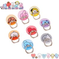 BT21 cartoon cute strong adhesive phone holder Kawaii unisex couple matching phone ring anime merchandise support gift