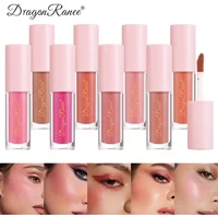Matte Liquid Blush Waterproof Sweatproof Brighten Cheek Rouge Color Contouring Face Blusher Highly Pigmented Lasting Cosmetics