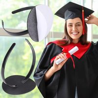 Invisible Graduation Cap Headband Protective Hairstyle Creative Bachelor Hat Insert Headpiece Comfortable Firm Design