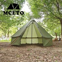Ultralight Mongolian Yurt Tent Camping Pyramid Tent Outdoor Winter Tent With Chimney Hole Hiking Backpacking Hot Tent Teepee