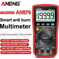 ANENG AN870 Smart Multimeter Digital Profesional 19999 Counts AC Voltage Tester Current NCV Capacitance Resistance Ohm Test Tool