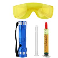 AC Leak Detector Kit UV Leak Detection Kit Protective Accurate Flashlight Car AC Repair Fluorescent Leak Detection Tool