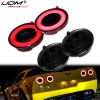 4 stücke Voll LED Halo Vette Rücklicht Baugruppen Für 2005-2013 Chevrolet Corvette C6 Bremslicht Blinker lampe Parkplatz Licht