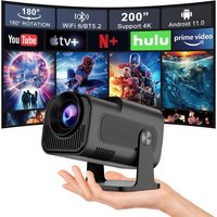 4K Android 11 Projector Native 1080P 390ANSI HY320 Dual Wifi6 BT5.0 1920*1080P Cinema portable Projetor upgrated
