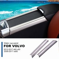 For Volvo XC60 S60 S60 V60 Stainless steel interior cup holder armrest box decoration Accessories , Car-Styling