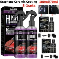 100ml Graphene Ceramic Coating Advanced Technology Super Hydrophobic Maintenance Liquid UV Glow Graphene Glass Plated Car Polish