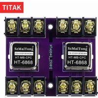 HT-6868 Permalloy Audio Signal Transformer Balanced and Unbalanced Conversion Audio Isolator 600:600 20Hz-20KHz Balanced To RCA