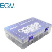 EQV Super Starter Kit for Arduino UNO R3 - Uno R3 Breadboard / Step Motor / SG90 Servo / 1602 LCD / jumper Wire