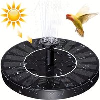 1W-1.4W IPX8 Solar Fountain, Solar Fountain Bird Bath Pump, Independent Portable Floating Solar Fountain PumpSolar Drinking