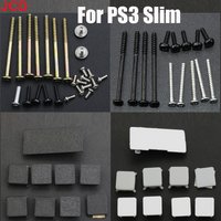 JCD For PS3 Slim 2000 3000 4000 70000 Game Console Plastic Rubber Feet Cover Set Full Set Screws Kit Repair Parts