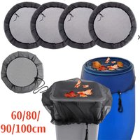 60/100 cm Outdoor Mesh Abdeckung Netting Für Regen Fässer Wasser Sammlung Eimer Abdeckung Anti-herbst Blätter Filter Net wasser Schutz