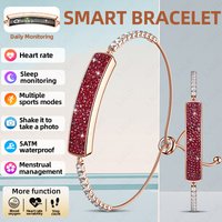 2026 New Fashion Smart Bracelet Women Diamond Smart Band Female Health Sleep Monitoring 5ATM Waterproof Sport Fitness Smartwatch