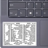 Reference Keyboard Shortcut Sticker for Laptop Computer, 1 Count Practical Computer Decorative Sticker