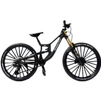 AliExpress NONE Alloy Mountain Bike Model, Realistic Gear Toy with Front and Rear Shock Absorbers, A Christmas Gift for Bike Enthusiasts