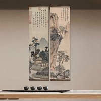 Peinture de paysage traditionnelle chinoise, art classique, décoration de la maison, affiche murale, toile