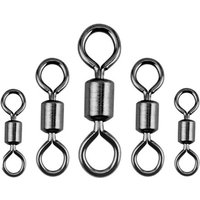 20/100pcs Fishing Barrel Bearing Rolling Swivel Solid Ring LB Lures Connector 17 Size Fishing Tackle Accessories Fish Tool