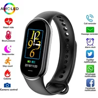 New Original Small M8 Band Smart Men Women Smartwatch Heart Rate Sports Fitness Tracking Bracelet Smartband Watche For Android
