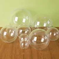 Transparent Plastic Acrylic Christmas Ball 7-16CM Fillable Ornament Ball for Manual Wedding Christmas Party Home Decor
