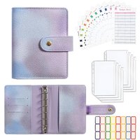 New A7 Binder Set - Mini Money Organizer for Saving, Budget Cash Envelope System, Ring Binder with Pockets, Sheets and Stickers,